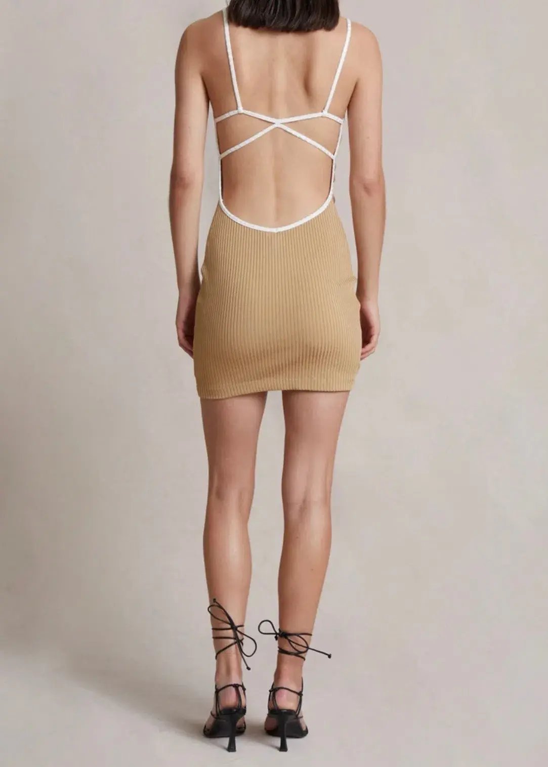 Bec and Bridge Coyote Mini Dress Brown Size 8 photo 2