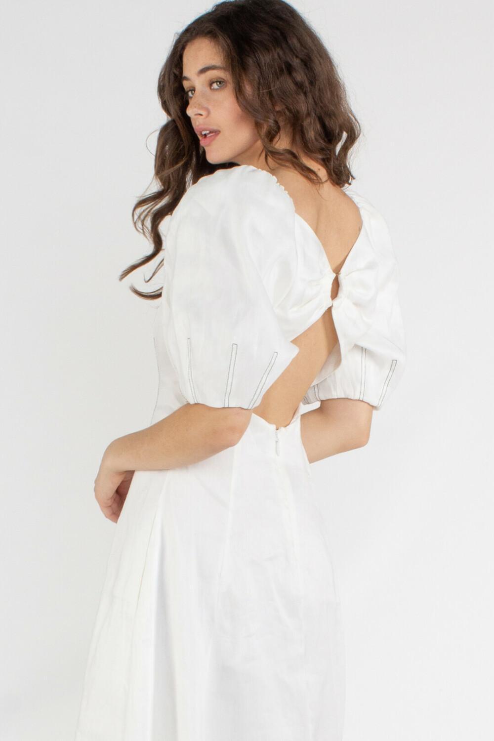 Aje Grove Dress White Size 6 photo 7