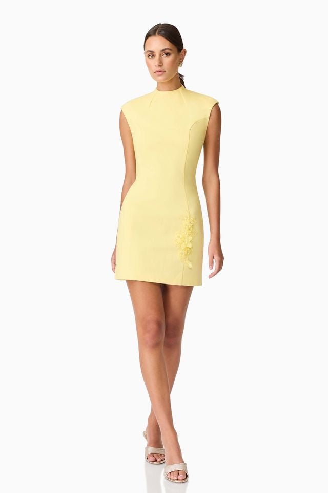 Elliatt Evee Mini Dress - Lemon photo 2