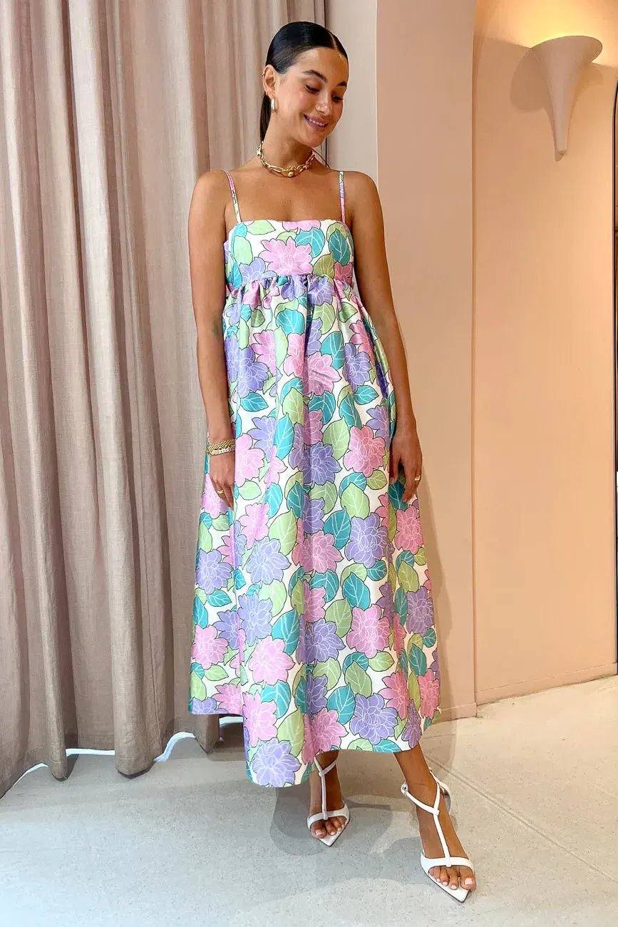 Alemais Luella Midi Dress Floral Size 10 photo 2