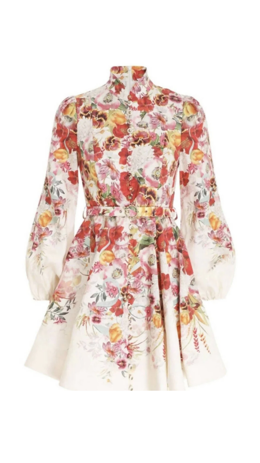 Zimmermann Wonderland Buttoned Mini Dress photo 3
