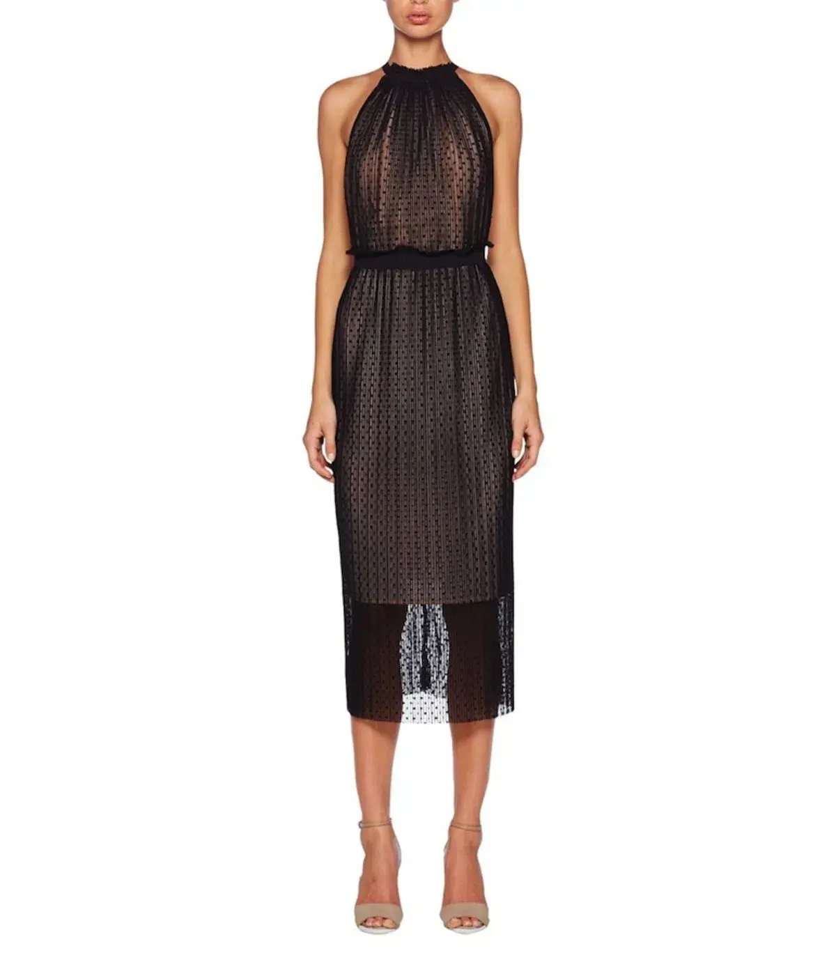 Bec & Bridge Pompette Halter Dress Black Size 10 photo 2