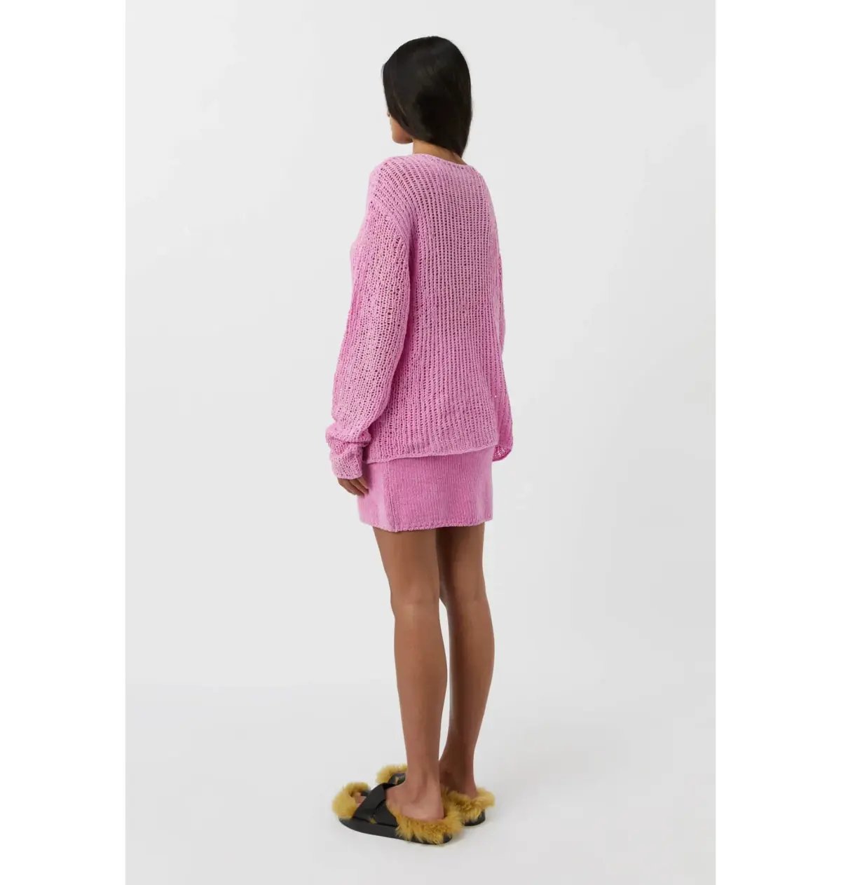 Camilla and Marc Mylo Knit Jumper S / AU 8 and Skirt Size M / AU 10 Set Bubblegum Pink photo 4