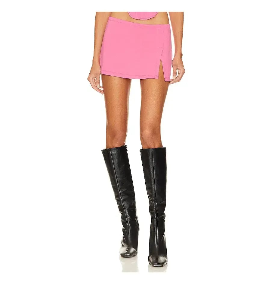 Miaou x REVOLVE Micro Mini Skirt Pink Size 8 photo 2