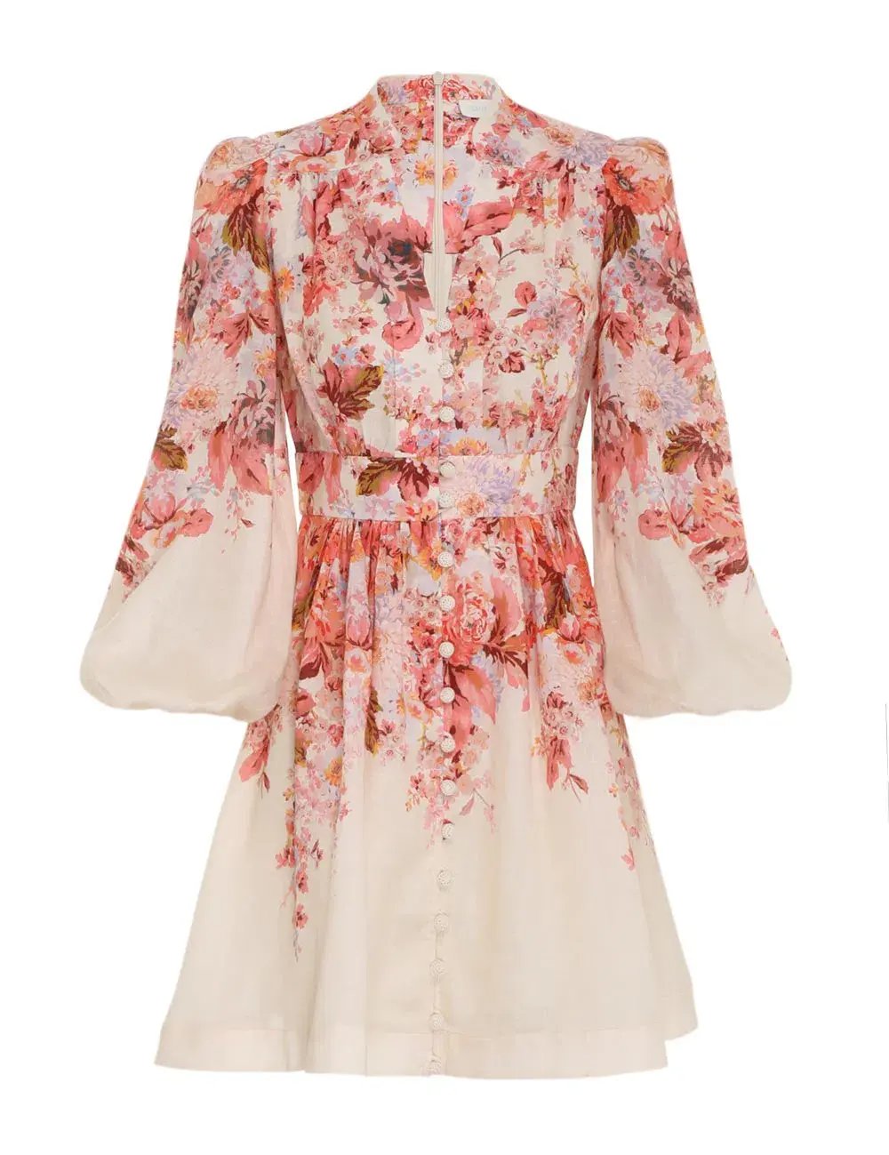 Zimmermann Devi Linen Mini Dress Floral Size 2 / AU 12 photo 5