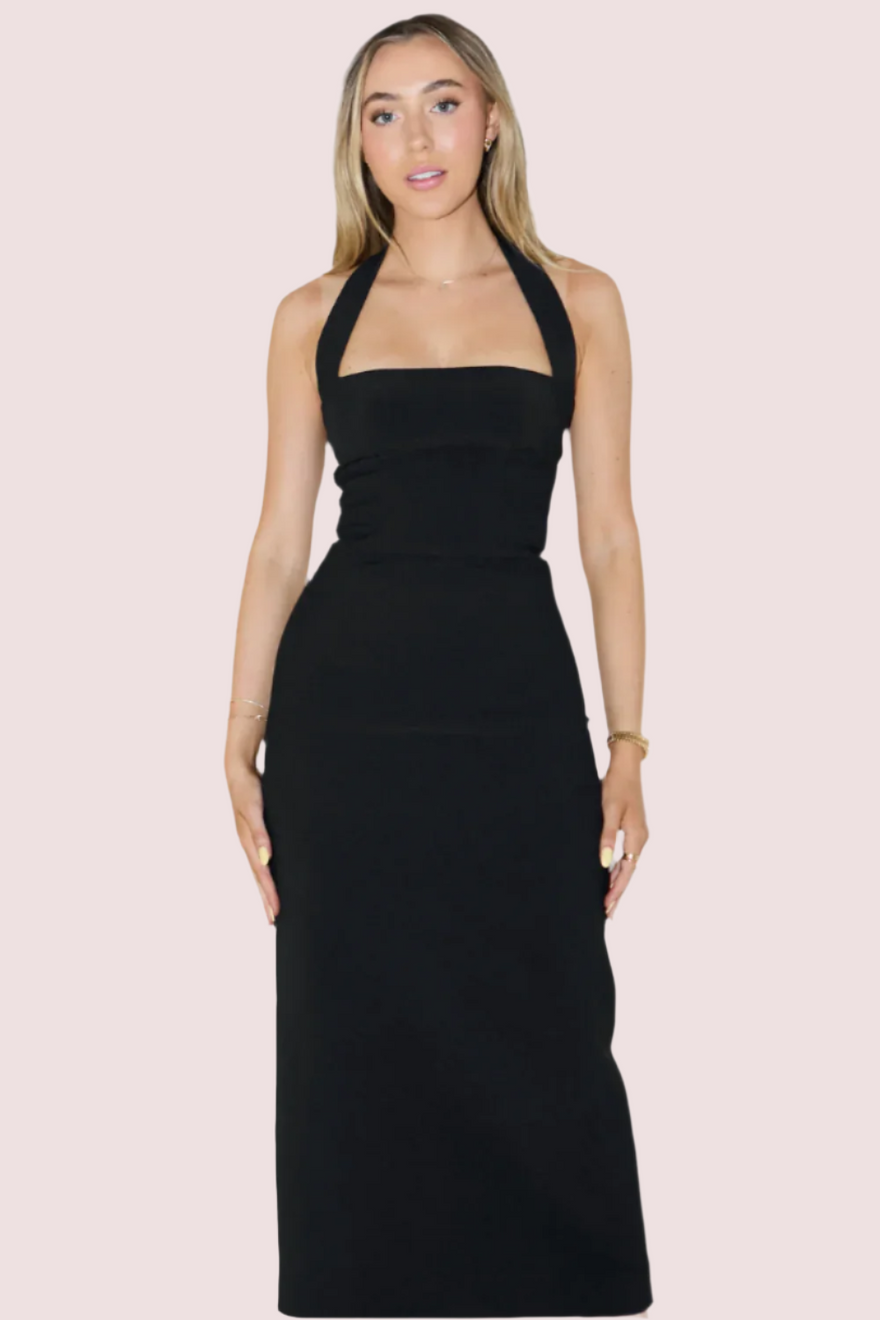 Odd Muse Ultimate Muse Halter Neck Dress Navy photo 3