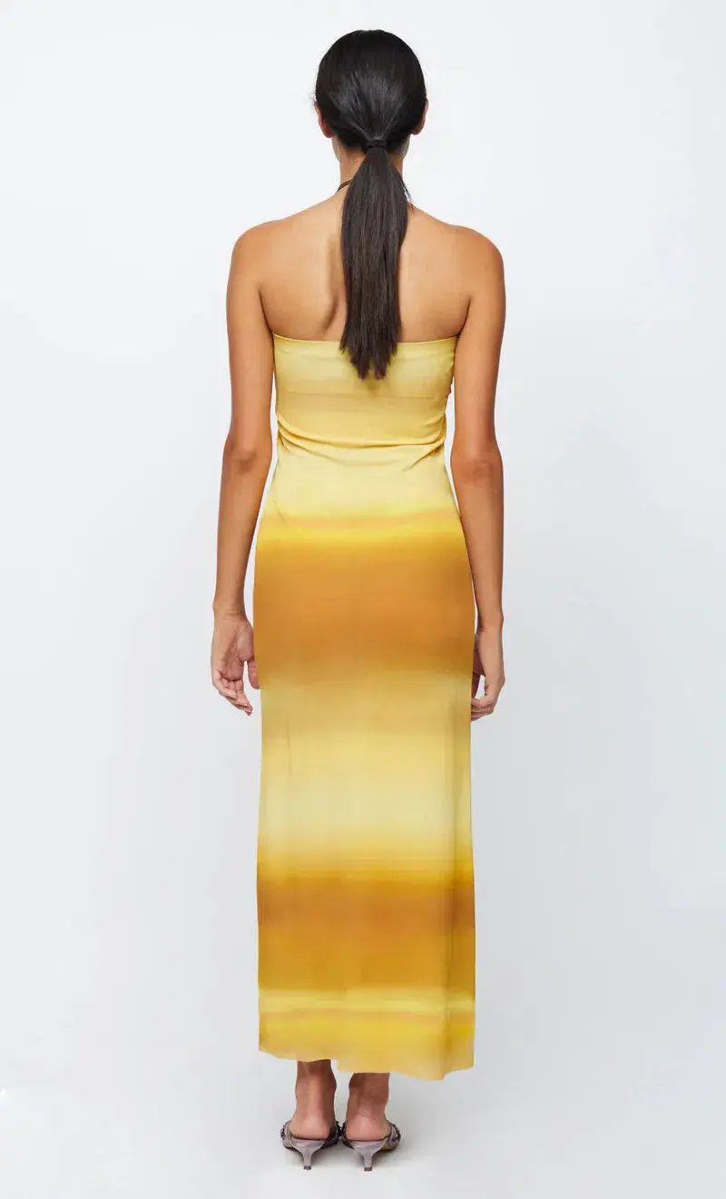 Bec & Bridge Amara Strapless  Dress Yellow Size 6 photo 2