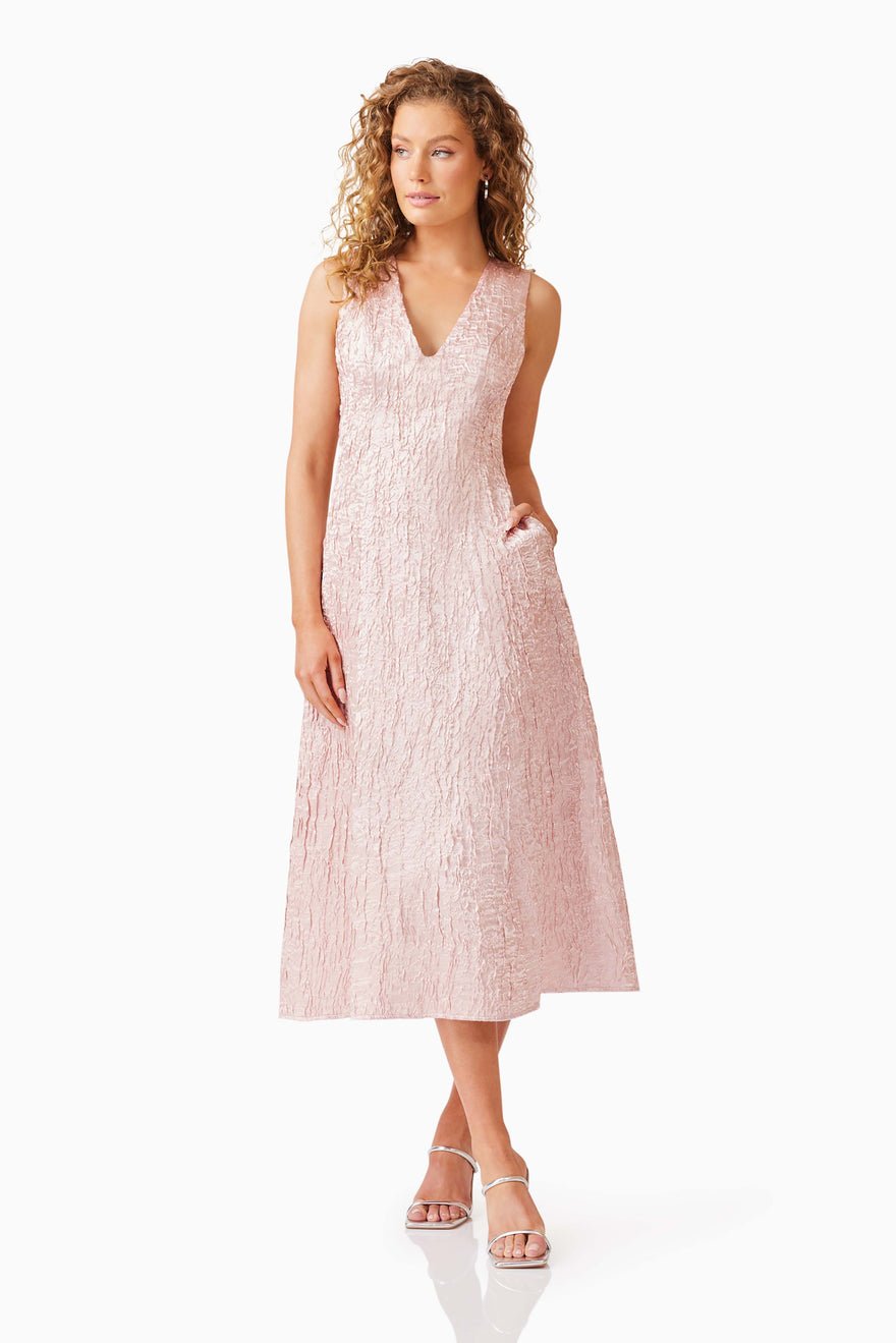 Elliatt Josephine Midi Dress - Ballet Pink photo 3