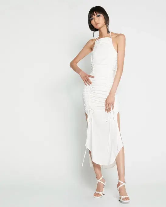 WNTRMSE Lola Midi Dress Cloud White Size XS / AU 6 photo 4