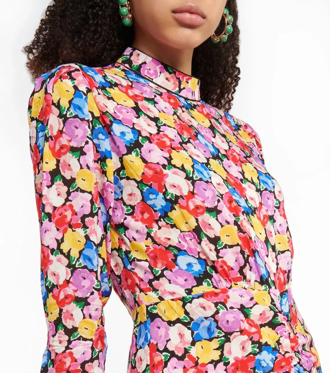 Rixo Cherie Floral Midi Dress Size 12 photo 2