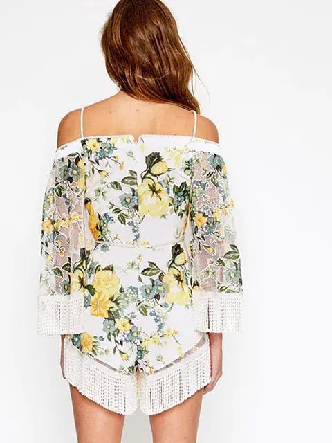 Alice McCall Le Fleur Playsuit Yellow Floral Size 6 photo 2