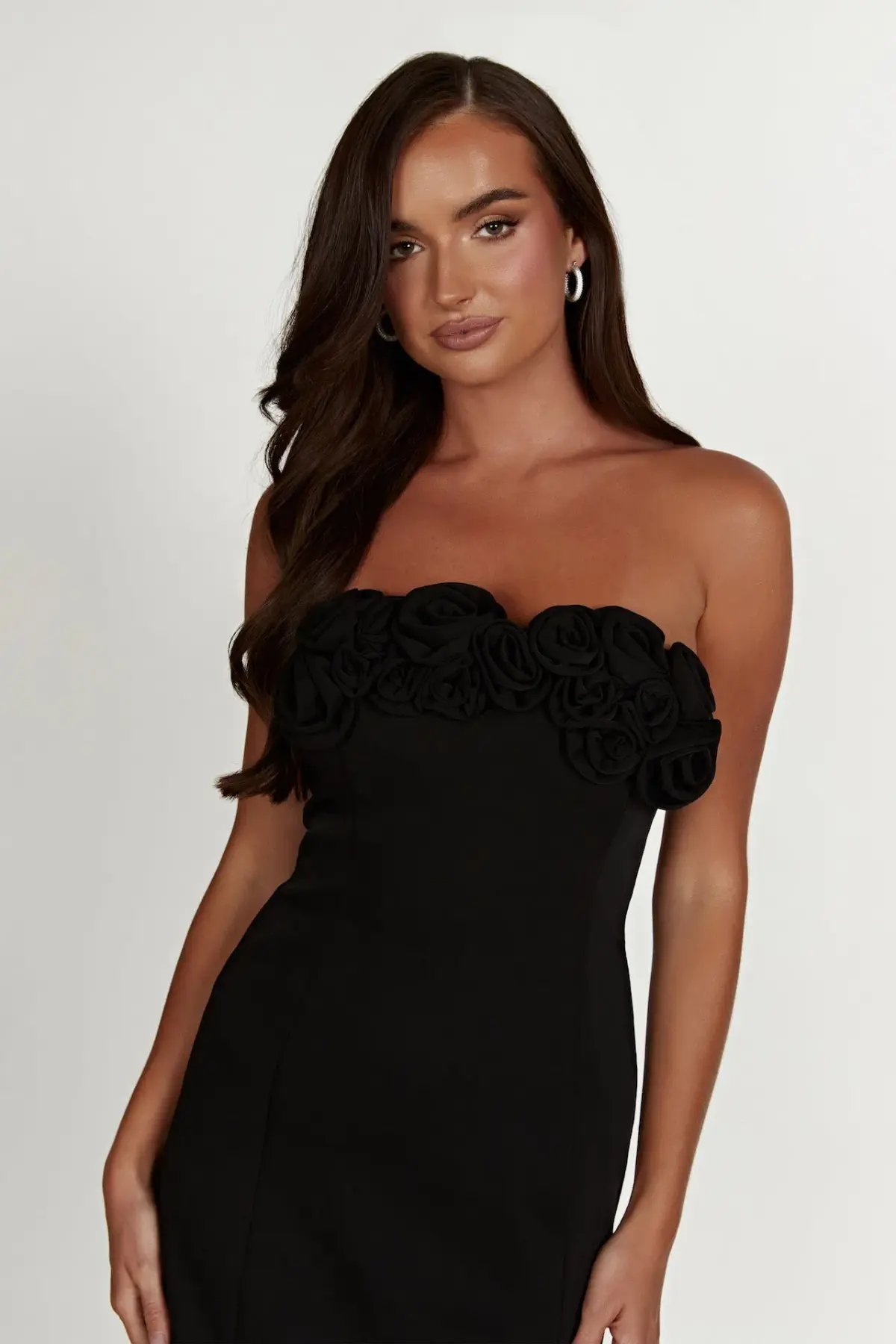 Meshki Brooks Rose Mini Dress Black Size XL / AU 14 photo 6
