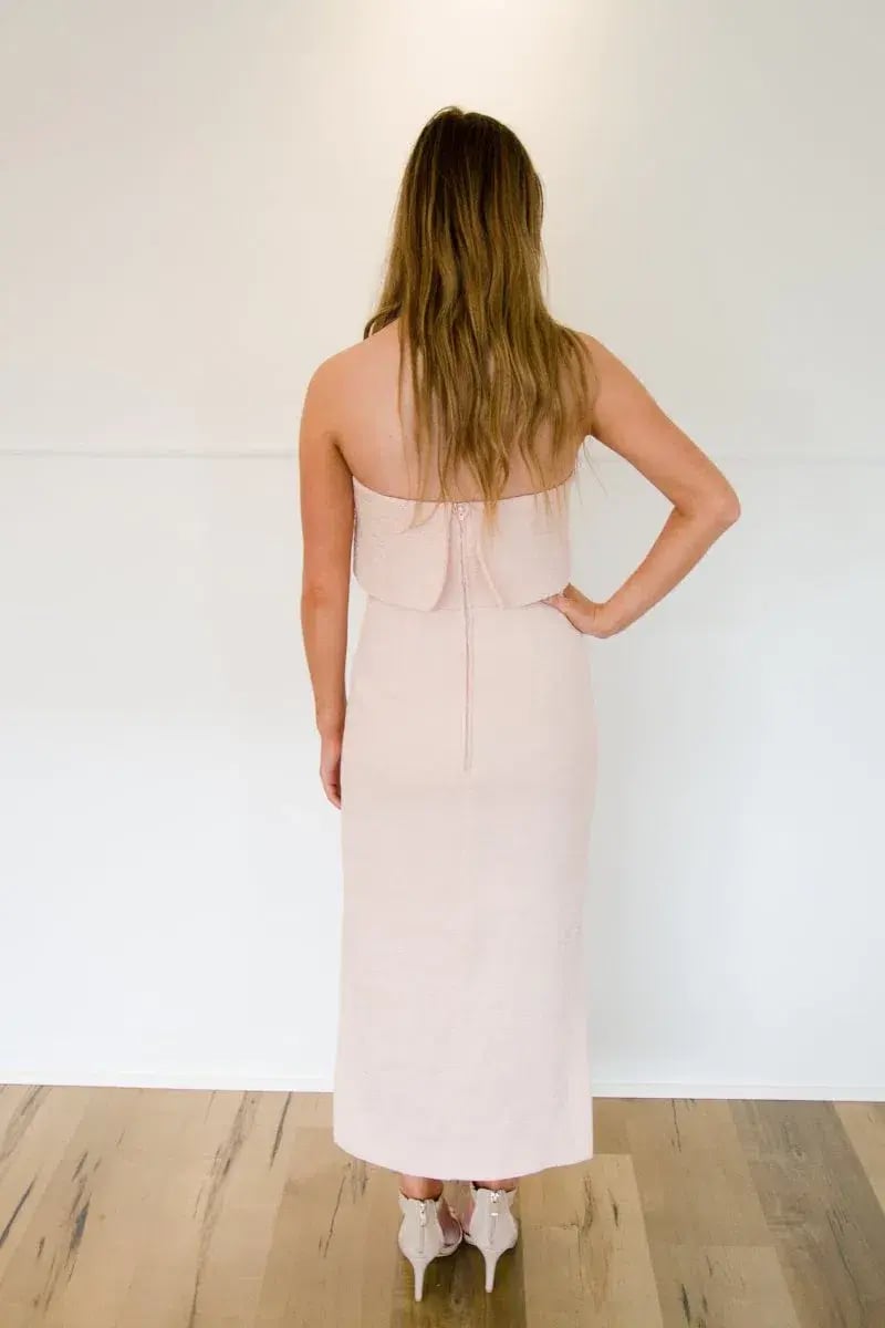 C/MEO Collective Midi Dress Blush Size M photo 4