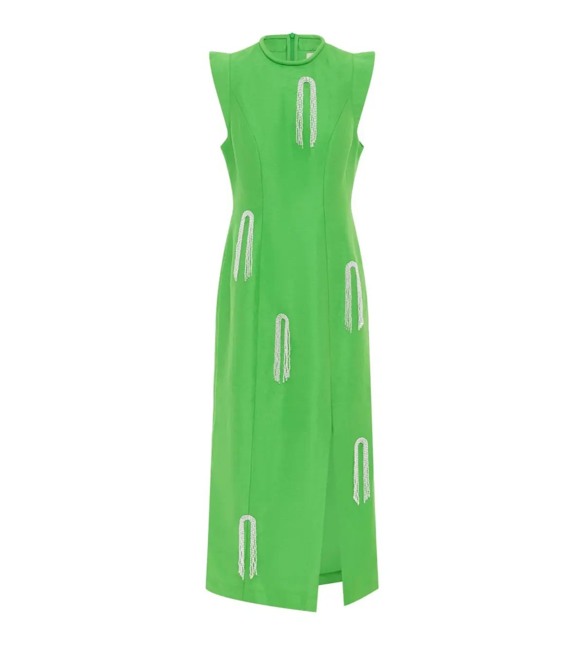 Alemais Dazzle Midi Dress Green Size AU 8 photo 5