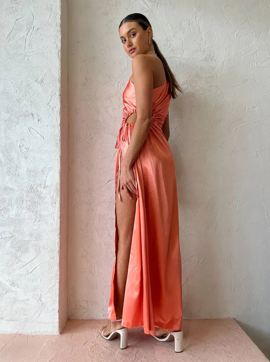 Sonya Moda Nour Maxi Dress Peach Size 10 photo 3
