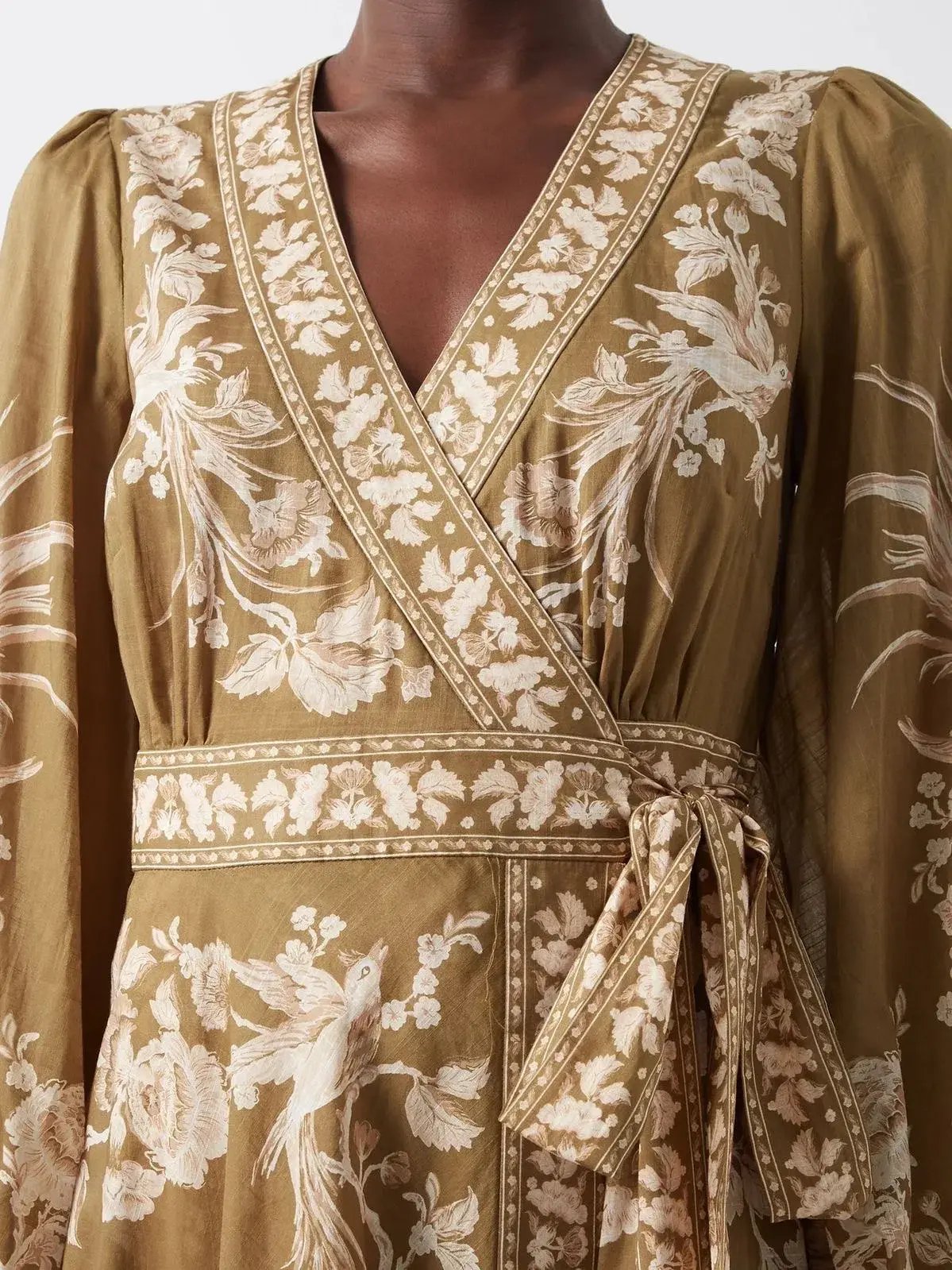 Zimmermann Anneke wrap midi dress size 4 / aus 16 photo 4