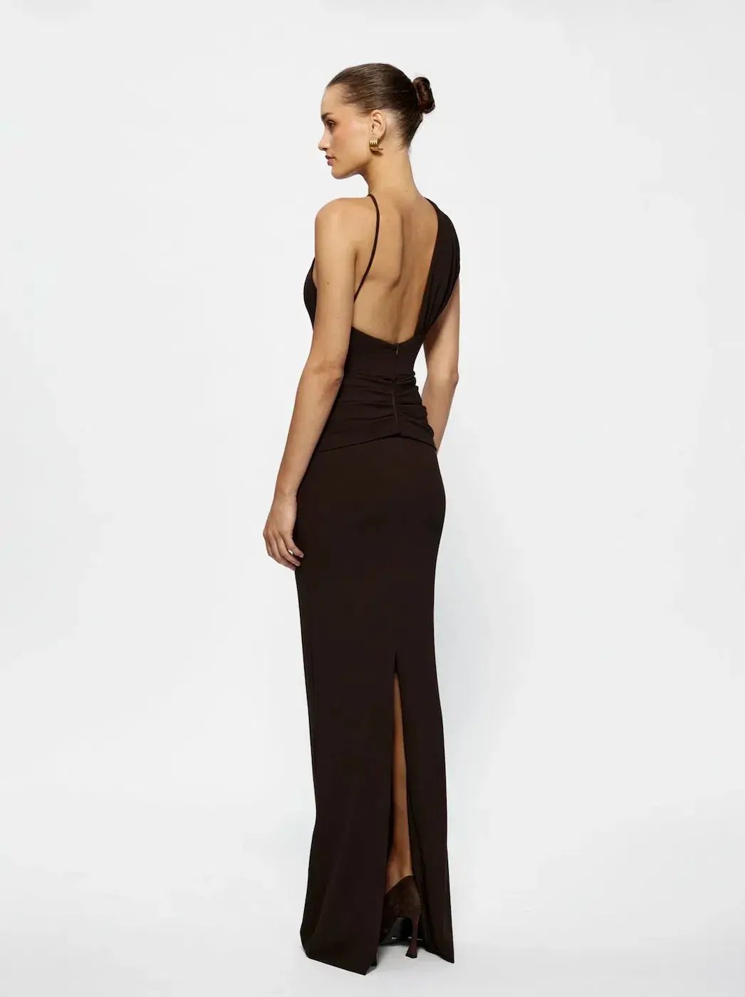 Effie Kats Greer Gown Coffee - Size 8 photo 3