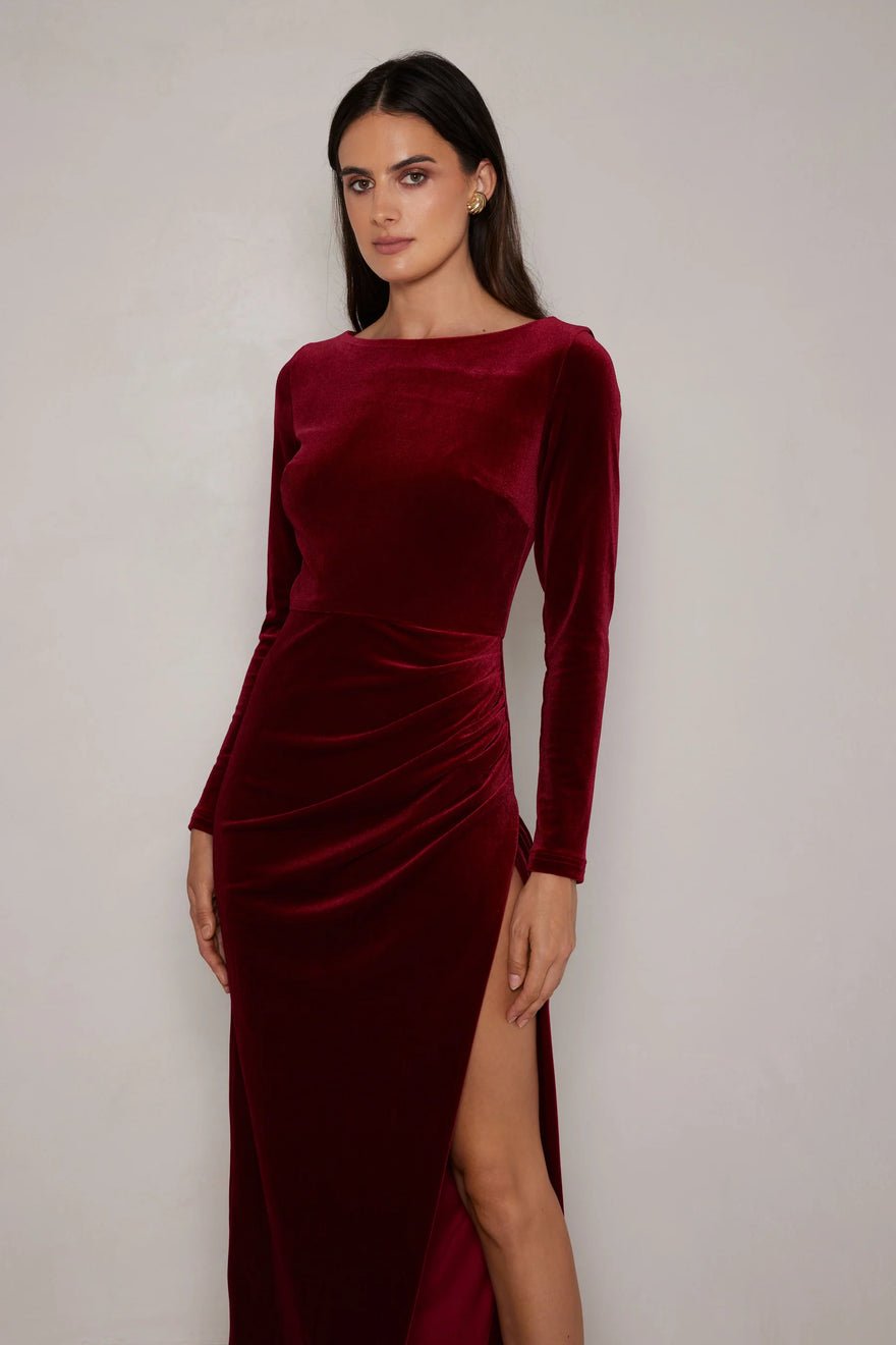 Elle Zeitoune Corrine Dress - Wine photo 4