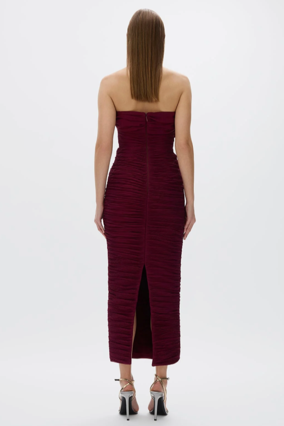 Rachel Gilbert Jensen Dress Merlot photo 3