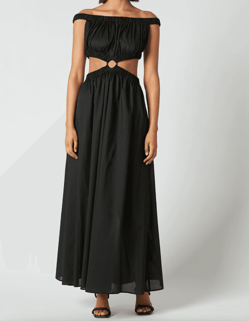 Scanlan Theodore Cotton Voile Ring Dress Black Size S / Au 8 photo 2