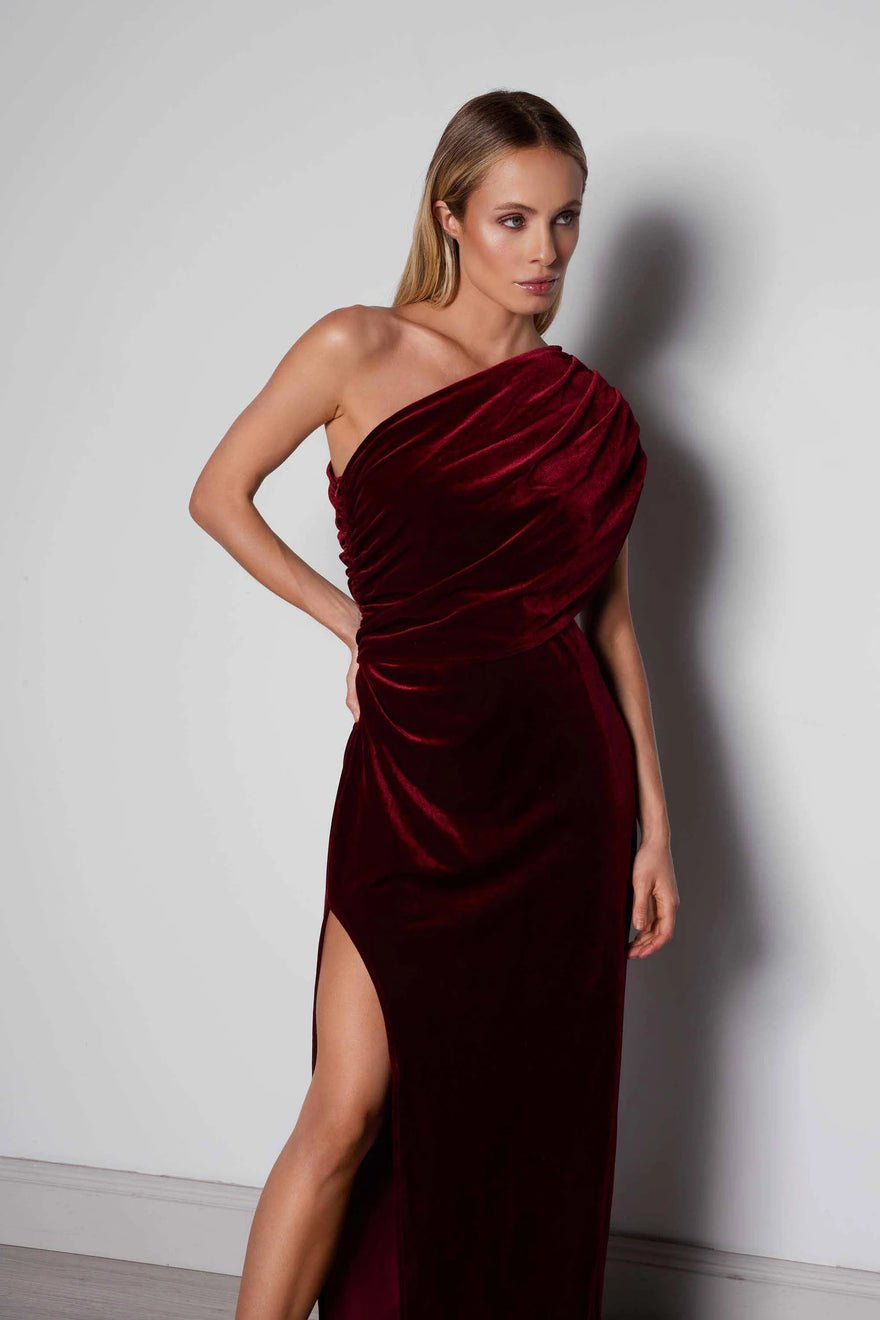 Elle Zeitoune Luna Dress - Wine photo 3