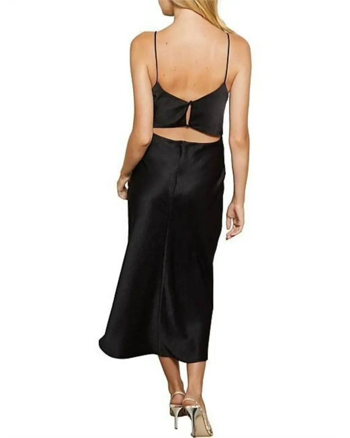 Bec & Bridge Mila Midi Dress Black Size AU 8 photo 3