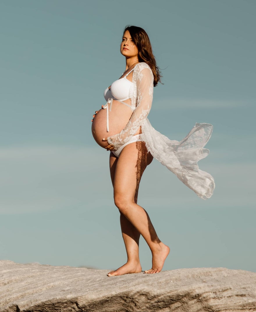 Mama Rentals Eve Lace Kimono - White photo 4