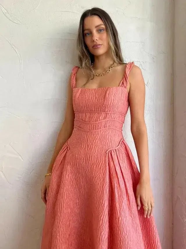 Rachel Gilbert Sophy Strap Dress in Pink Size 8 photo 3