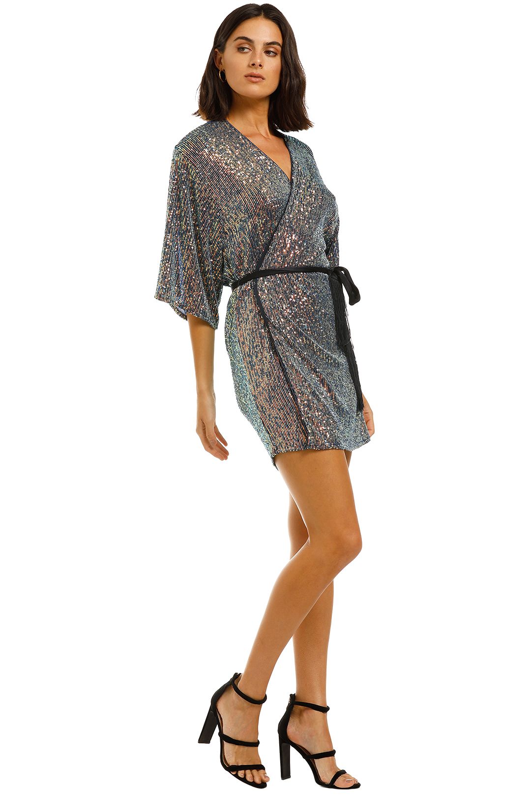 Fantasia Wrap Dress - Blue photo 2