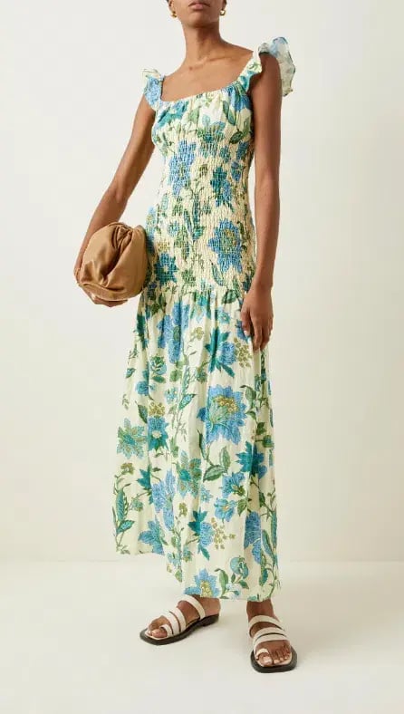 Sir the Label Alexandre Ruched Midi Dress Floral Size 2 / AU 10 photo 4