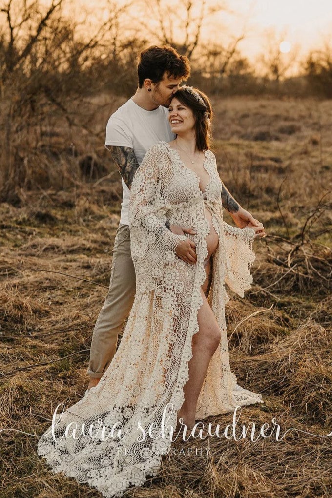 Mama Rentals Elvira Crochet Robe photo 4