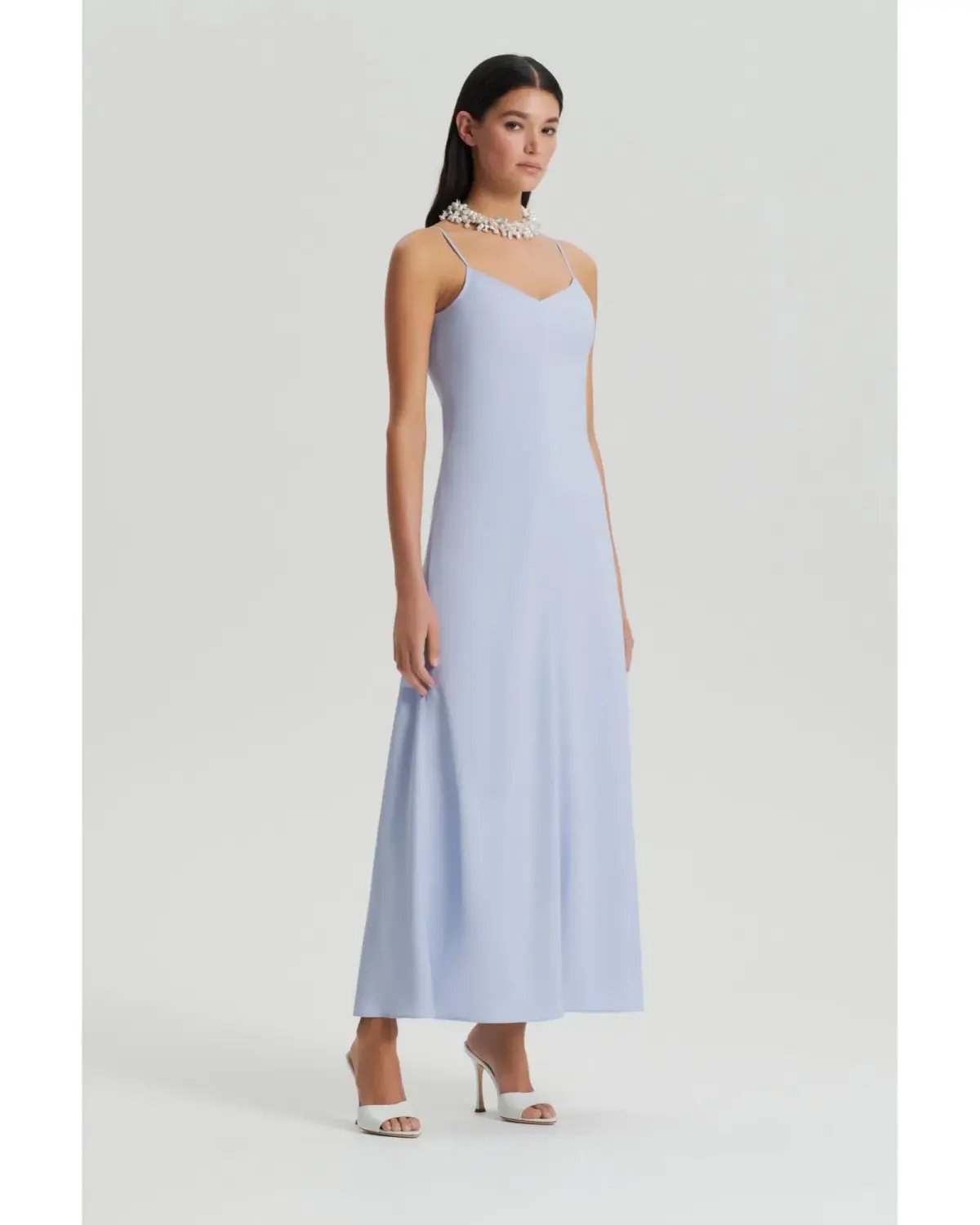 Scanlan Theodore Viscose Slip Dress Aquatic Size AU 6 photo 2
