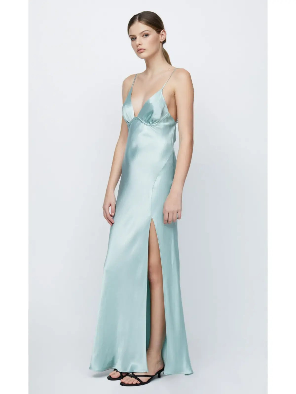 Bec & Bridge Ren Split Maxi Dress Seafoam Green Size AU 6 photo 2