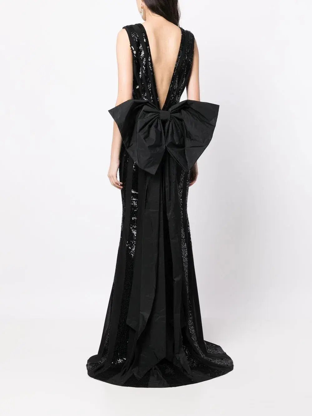 Rebecca Vallance Davina Bow-detailed Gown Black Size 14 photo 4