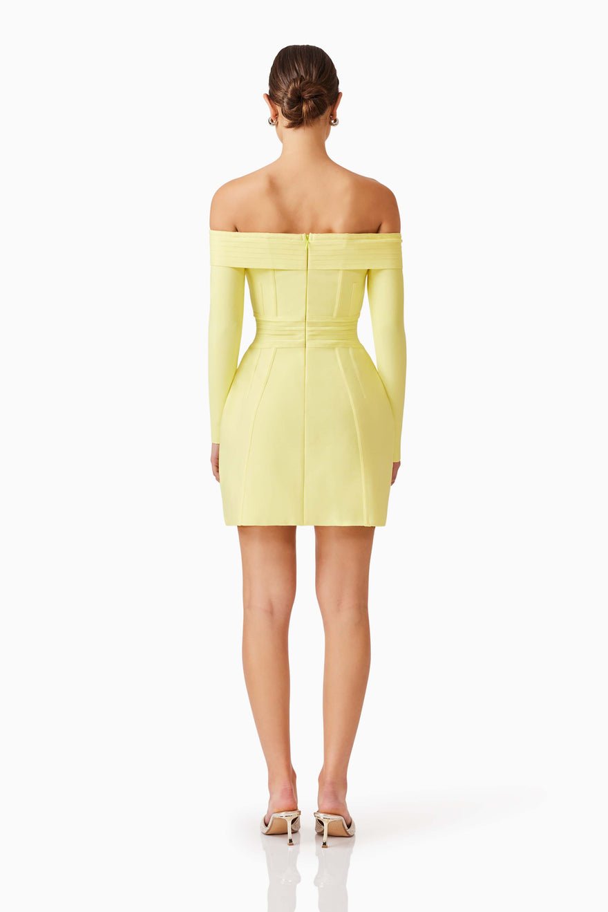 Elliatt Katlyn Mini Dress - Lemon photo 2