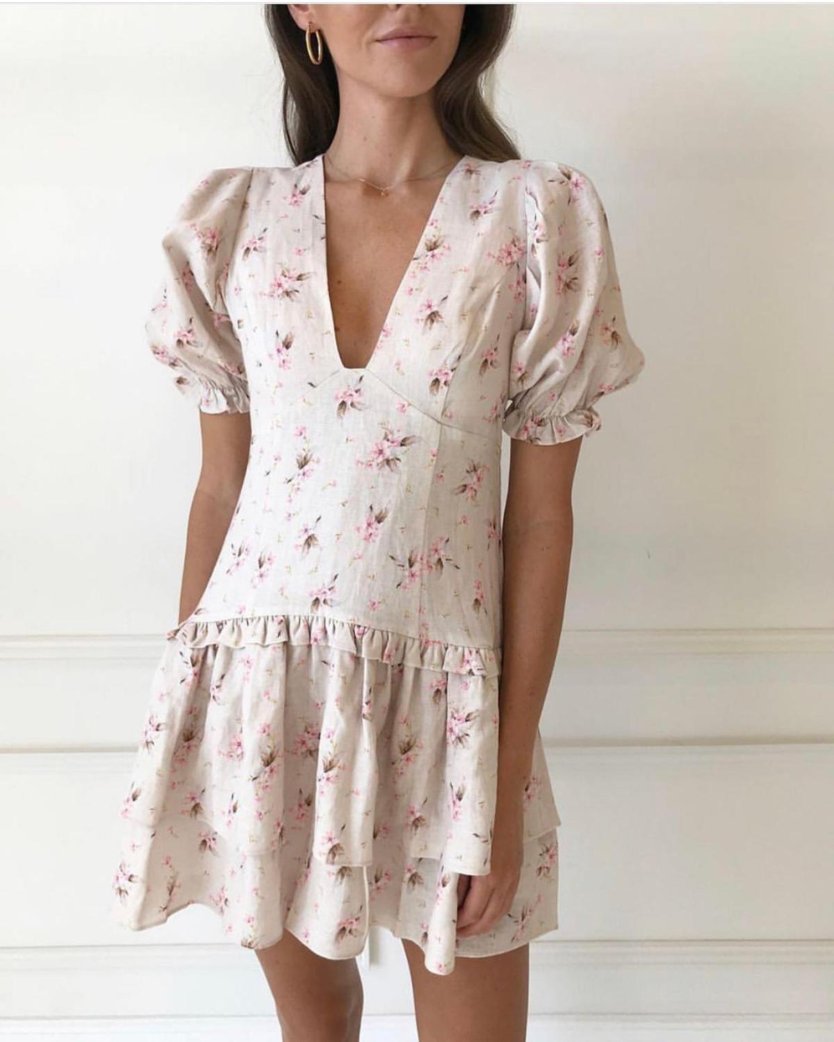 One Fell Swoop Harlequin Dress In Magnolia Size 6 photo 19
