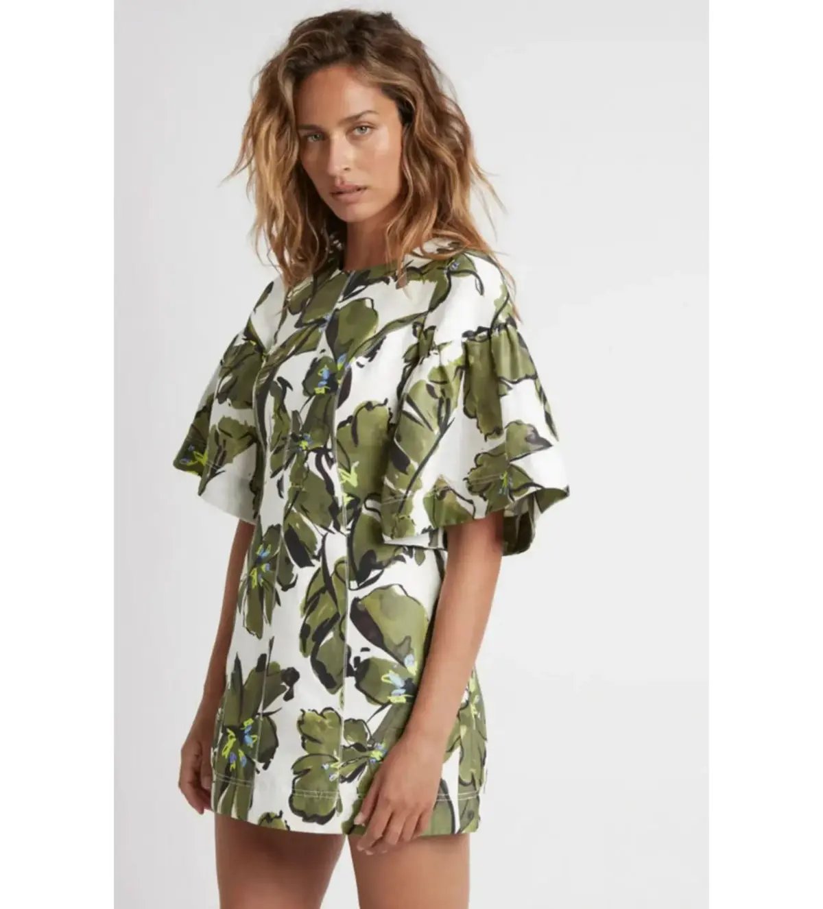 Aje Oasis Cut Out Mini Dress Print Size AU 14 photo 3