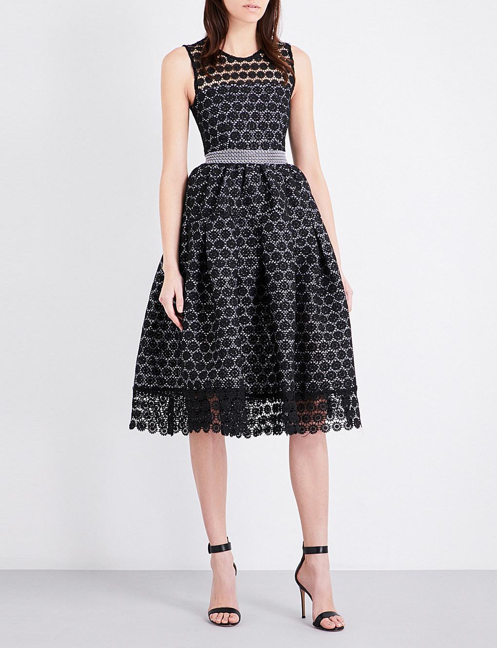 Maje Black Lace Ring Dress photo 5