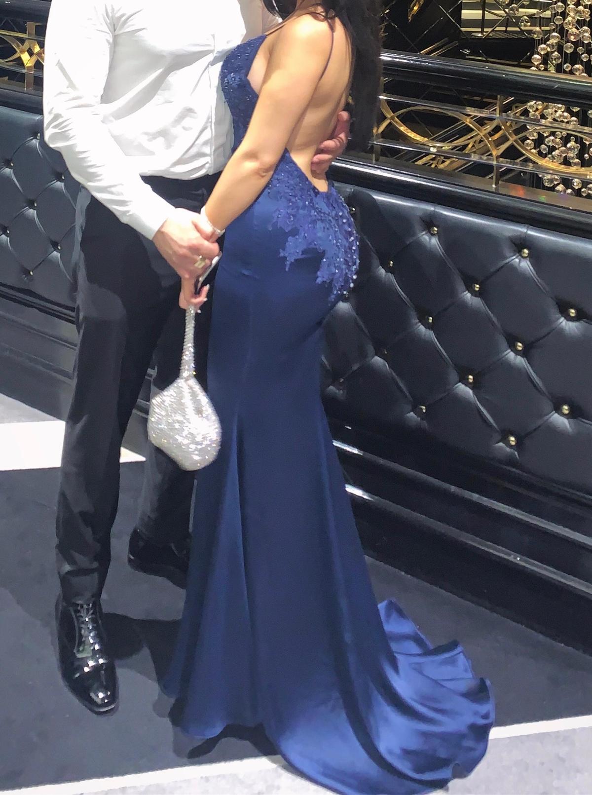 Portia & Scarlett Valentina Gown Navy Size 6 photo 3
