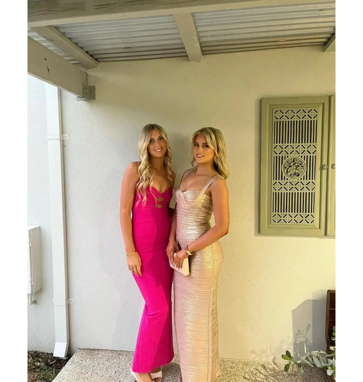 Herve Leger Sweetheart Gown Rose Gold Size S / AU 8 photo 3