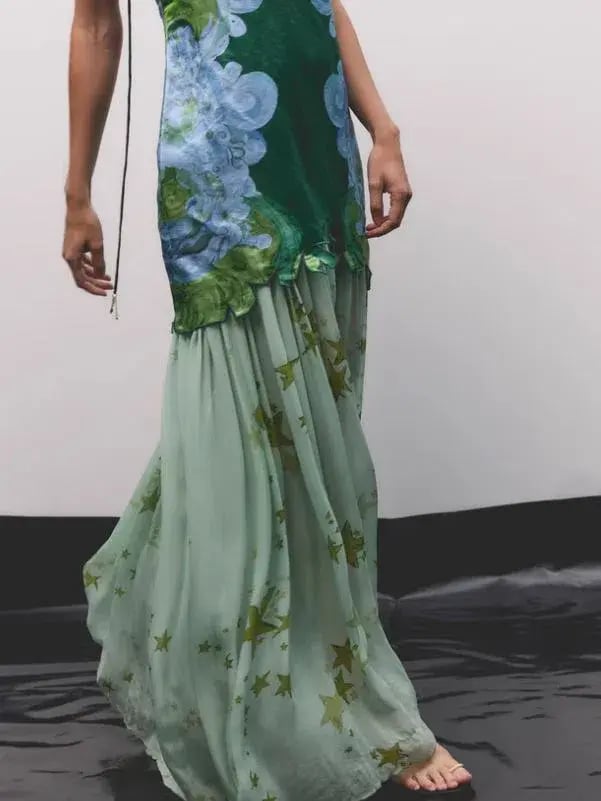 Antipodean Runaway Star Drop Waist Gown Size AU 8 photo 4