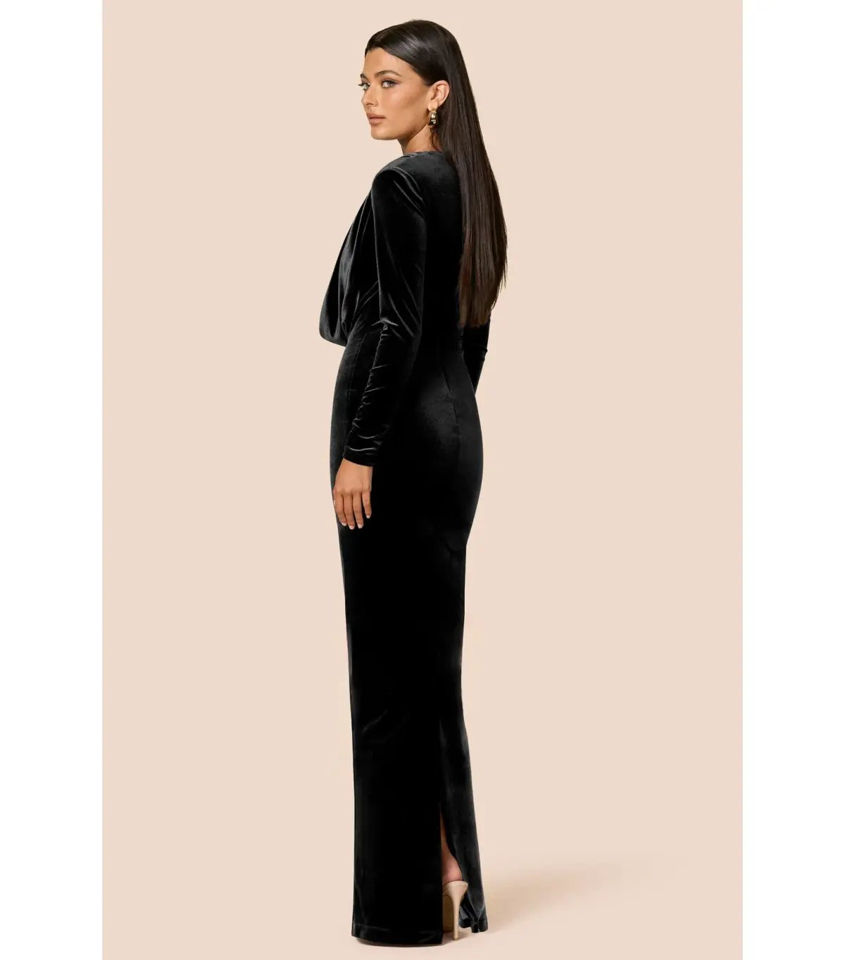 Love Nookie Nina L/S Maxi Dress Black Size AU 8 photo 2