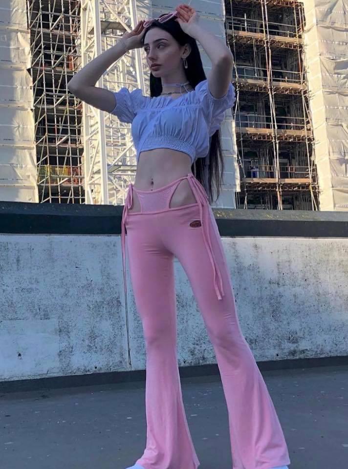 I.AM.GIA O Mighty OG G-String Flare Pants Pink Size  / AU 8 photo 3