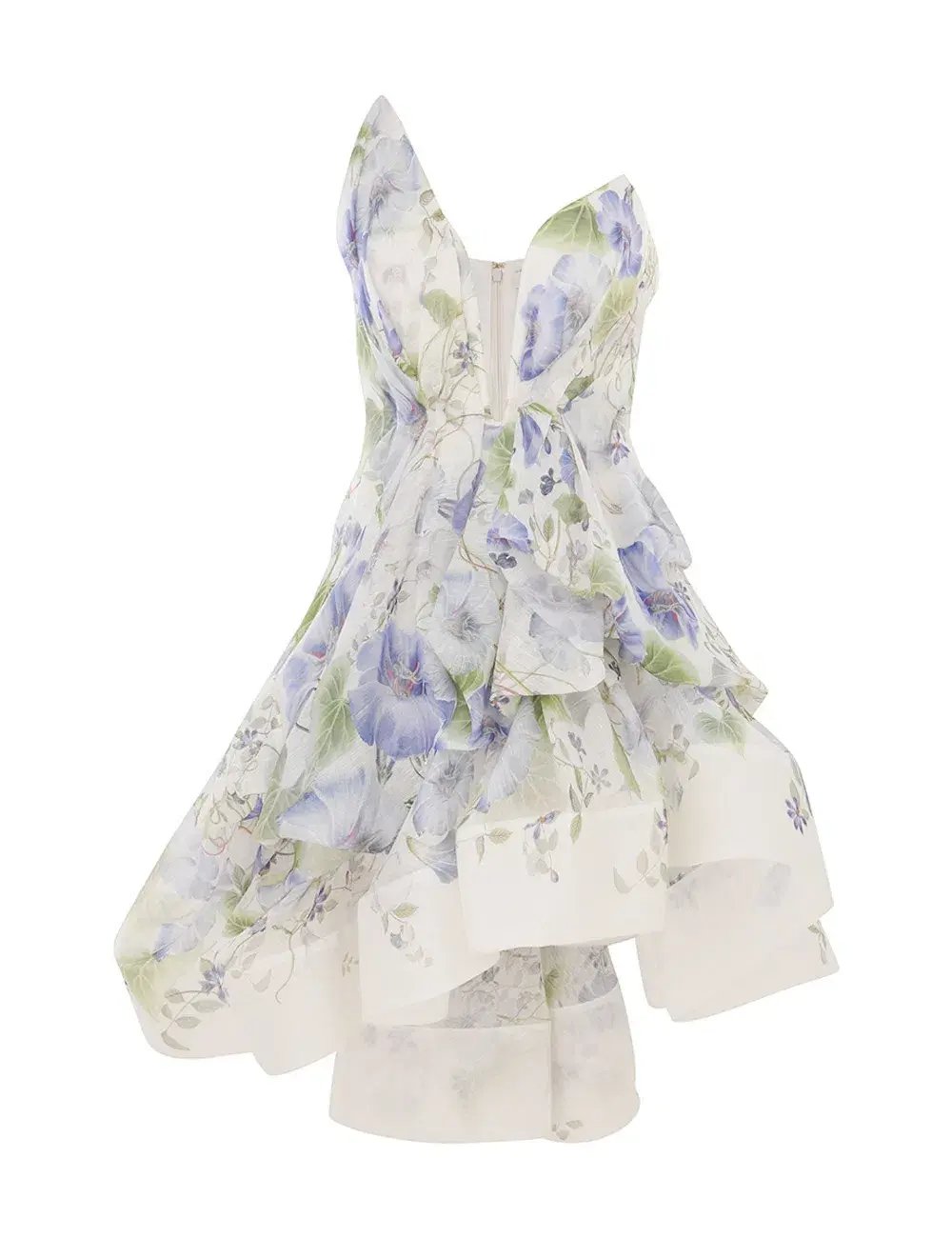Zimmermann Natura Draped Mini Blue Floral Size 1 / AU 10 photo 3