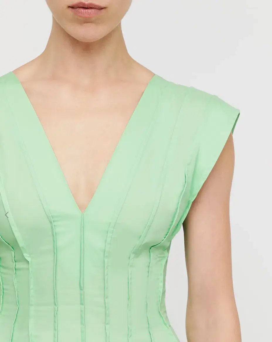 Scanlan Theodore Parachute French Seam Dress in Spearmint Size 14 photo 2