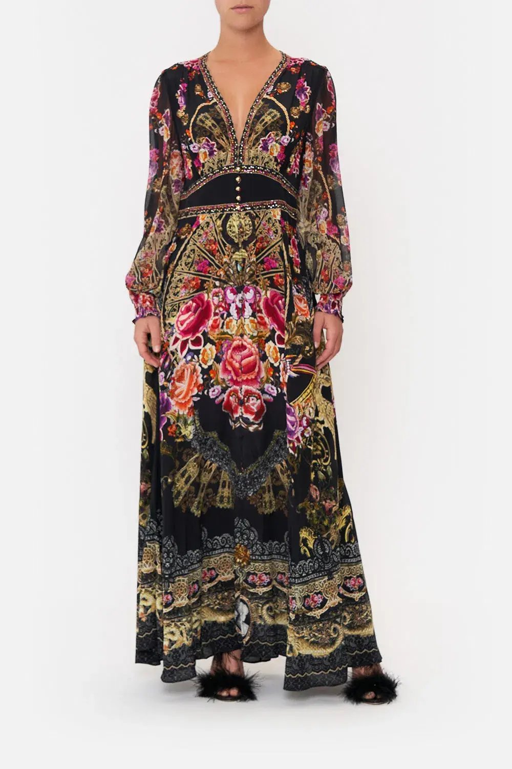 Camilla Button Dress With Shaped Waistband Dance With Duende Size XL / Au 16 photo 4