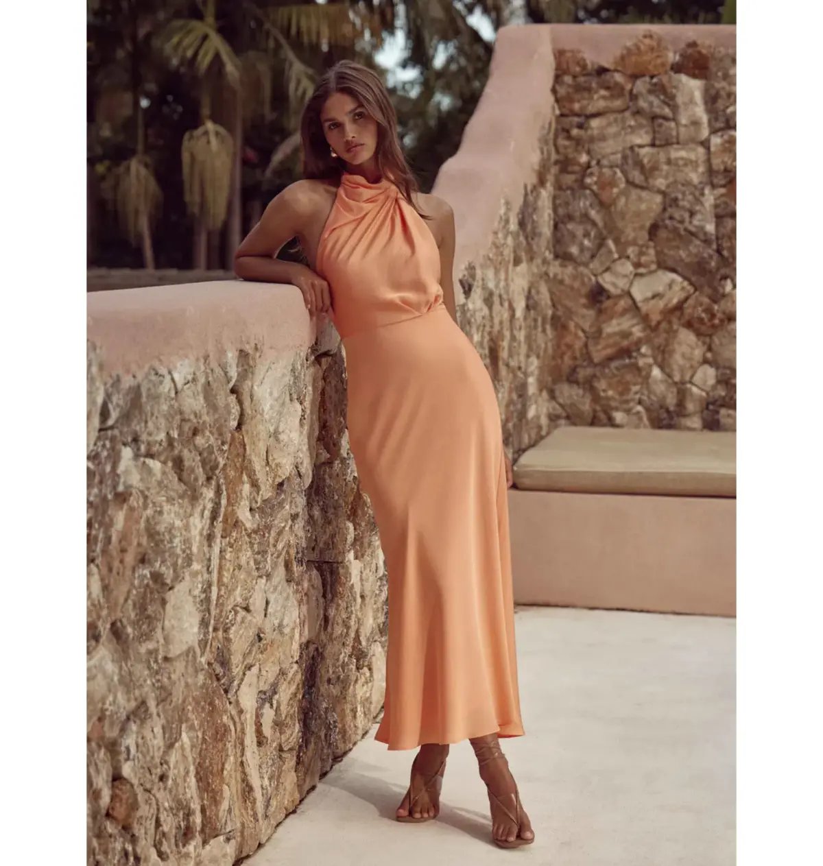Sheike Jasmine Midi Dress Coral Size AU 6 photo 4