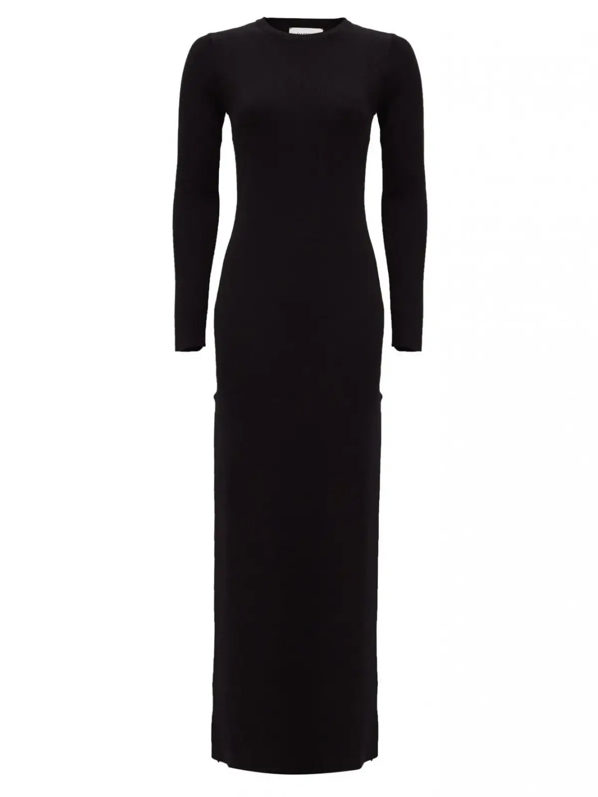 Matteau Long Sleeve Knit Dress Black Size 16 photo 3
