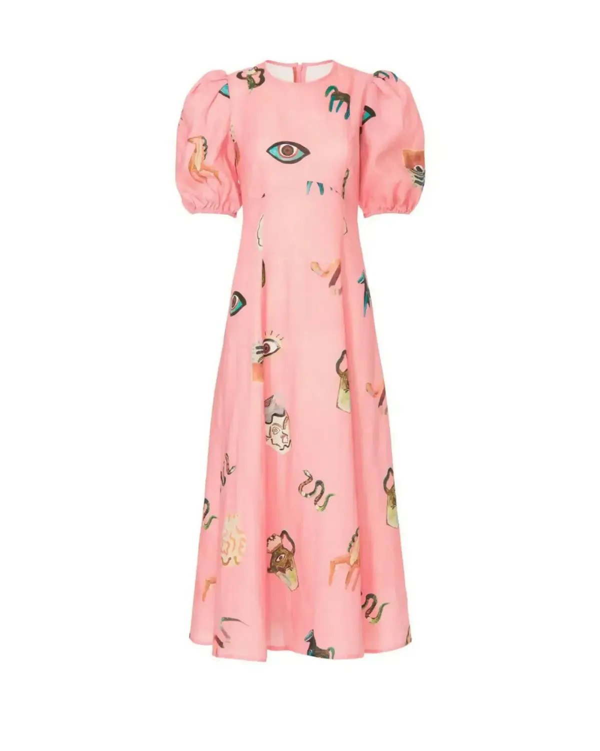 Alemais Cleo Midi Dress Pink Size AU 14 photo 4