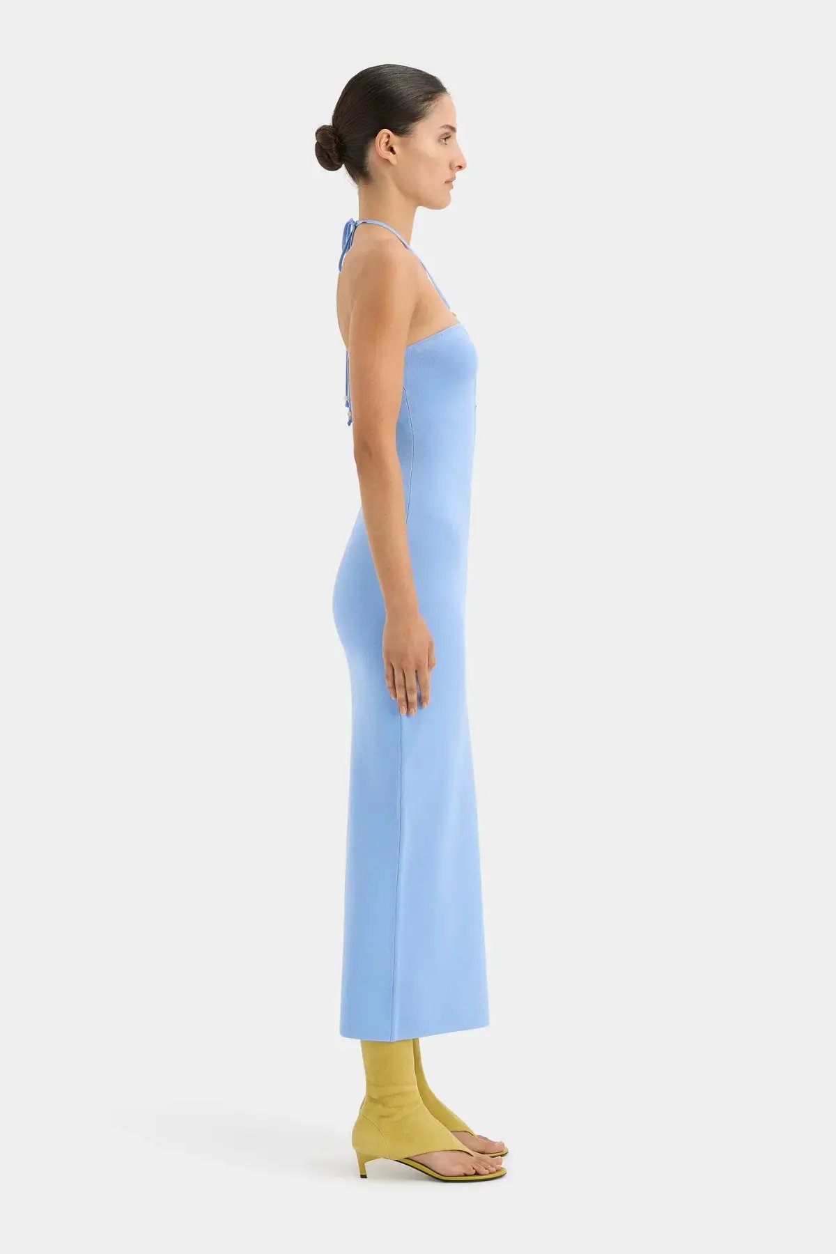 Sir the Label Salvador Beaded Halter Dress Blue Size 1 / AU 8 photo 2